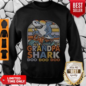 Nice Grandpa Shark Doo Doo Doo Sweatshirt