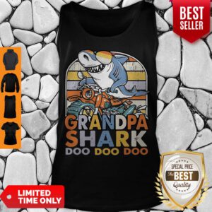 Nice Grandpa Shark Doo Doo Doo Tank Top