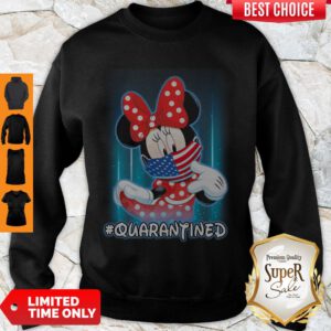 Nice Minnie Mouse Mask American Quarantined Sweatshirt