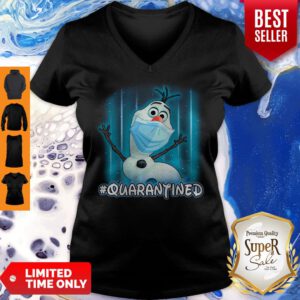 Nice Olaf Face Mask Quarantined V-Neck