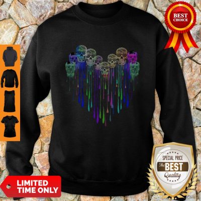 Nice Skulls Tattoo Watercolor Sweatshirt