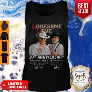 Lonesome Dove Book 30th Anniversary Larry Mcmurtry 1989-2019 Signature Tank Top