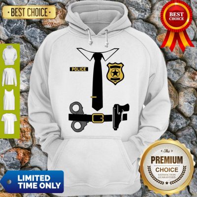 Police Officer Costume Shirt Halloween Policeman Boys Men Hoodie