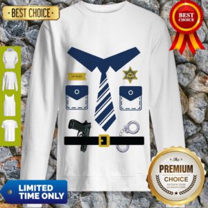 Police Woman – Policeman – Easy Halloween Costume Sweatshirt