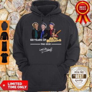 Pretty 60 Years Of Keith Richards 1960 2020 Signature Hoodie