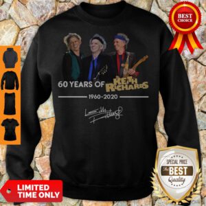 Pretty 60 Years Of Keith Richards 1960 2020 Signature Sweatshirt