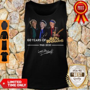 Pretty 60 Years Of Keith Richards 1960 2020 Signature Tank Top