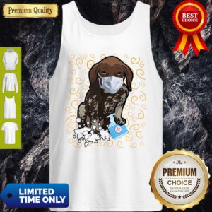 Pretty Dachshund Mask Wash Hands Survived Covid-19 Tank Top