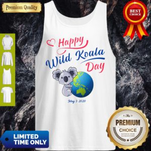 Pretty Happy Wild Koala Day May 3 2020 Tank Top