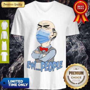 Pretty Jeff Dunham Walter Mask Ew People Covid-19 V-neck - Design By Refinetee.com