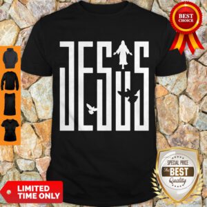 Pretty Jesus Word Bird Shirt - Design By Refinetee.com