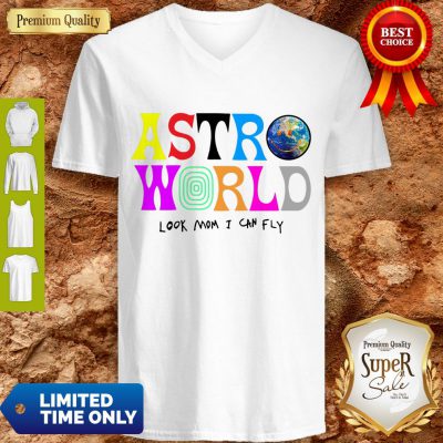 Pretty Look Mom I Can Fly V-neck - Design By Refinetee.com