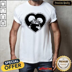 Pretty Love After Death Ringer Skeleton Shirt - Design By Refinetee