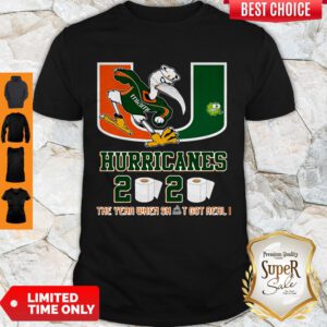 Pretty Miami Hurricanes 2020 The Year When Shit Got Real #Quarantined Shirt - Design By Refinetee.com