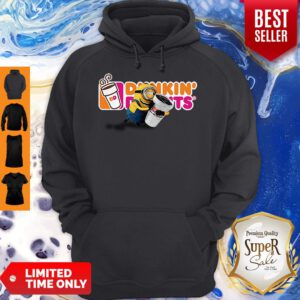 Pretty Minion Hug Dunkin’ Donuts Logo Hoodie - Design By Refinetee.com