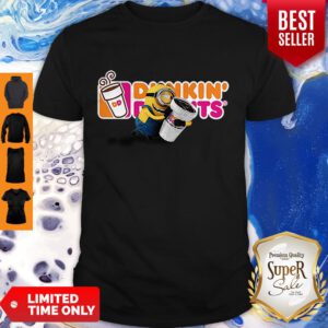 Pretty Minion Hug Dunkin’ Donuts Logo Shirt - Design By Refinetee.com