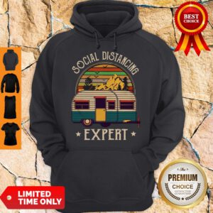 Pretty Nice Camping Social Distancing Expert Vintage Hoodie - Design By Refinetee.com