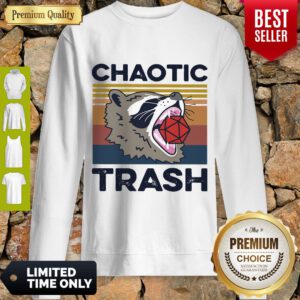 Pretty Raccoon Chaotic Trash Sweatshirt - Design By Refinetee.com