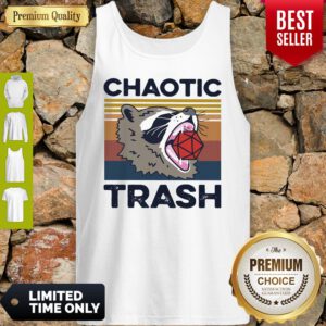 Pretty Raccoon Chaotic Trash Tank Top - Design By Refinetee.com
