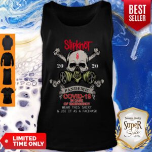 Pretty Skull Slipknot 2020 Pandemic Covid-19 In Case Of Emergency Tank Top - Design By Refinetee.com
