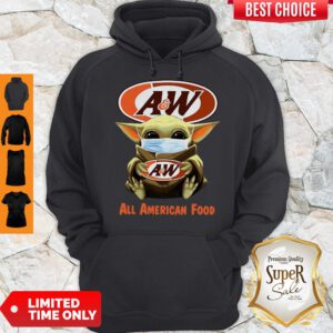 Pretty Star Wars Baby Yoda Mask Hug Aw All American Food Covid-19 Hoodie - Design By Refinetee.com