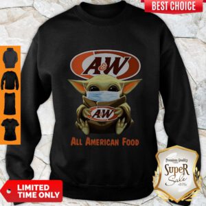 Pretty Star Wars Baby Yoda Mask Hug Aw All American Food Covid-19 Sweatshirt - Design By Refinetee.com