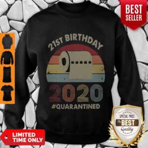 Pro 21st Birthday 2020 Quarantine Vintage Sweatshirt - Design By Refinetee.com
