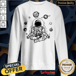 Pro Astronaut Buddha Spiritual Space Sweatshirt - Design By Refinetee