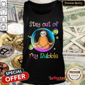 Top Hedgehog Wear Medical Mask Stay Out Of My Bubble Coronavirus Tank Top - Design By Refinetee