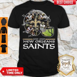 Top New Orleans Saints 2019-2020 Team Player Signatures Shirt
