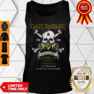 Top Skull Iron Maiden 2020 Pandemic Covid-19 In Case Of Emergency Tank Top - Design By Refinetee.com