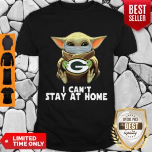 Top Star Wars Baby Yoda Mask Green Bay Packers I Can’t Stay At Home Shirt - Design By Refinetee.com