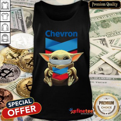 Top Star Wars Baby Yoda Mask Hug Chevron Covid-19 Tank Top - Design By Refinetee