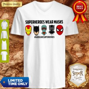 Top Superheroes Wear Masks Nursery Superheroes V-neck - Design By Refinetee.com