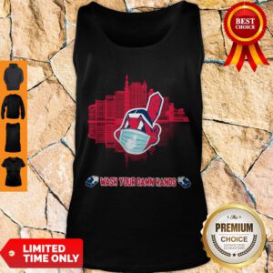 Top Wash Your Damn Hands Cleveland Indians Tank Top - Design By Refinetee.com