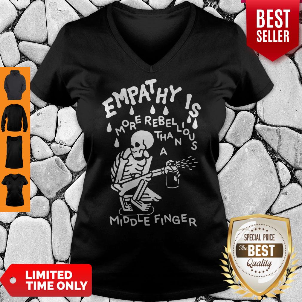 Pro Skull Empat Hy Is Middle Finger Shirt - Image 2