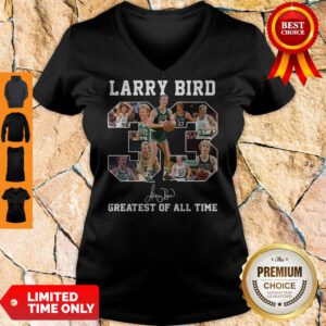 Funny 33 Larry Bird Greatest Of All Time Signature V-Neck