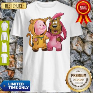Funny Baby Piglet And Scooby Doo Shirt