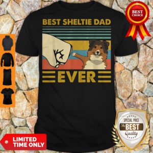 Funny Bear Sheltie Dad Ever Vintage Shirt