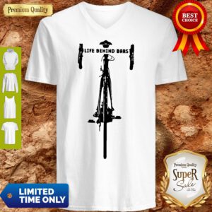 Funny Bicycle Life Behind V-Neck