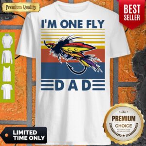 Funny Fishing I’m One Fly Dad Vintage Shirt