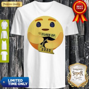 Funny Icon Care Hug Graduation Class Of 2020 V-Neck