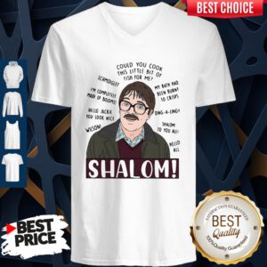 Funny Shalom Could You Cook This Little Bit Of Fish For Me V-Neck