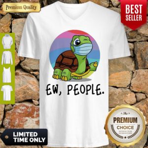 Funny Turtle Mask Ew People V-Neck