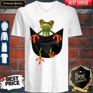 Good Frog In Pocket V-Neck