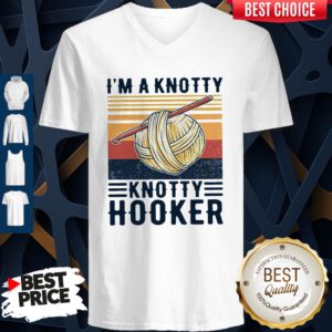 Good I’m A Knotty Knotty Hooker Vintage V-Neck
