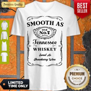 Good Smooth As Tennessee Whiskey Sweet As Strawberry Wine V-Neck