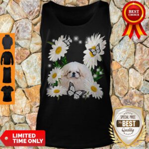 Good White Pekingese Daisy Flower Classic Tank Top
