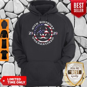 Nice 49th Birthday 2020 Quarantined American Flag Hoodie