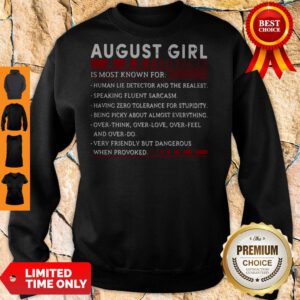 Nice August Girl Facts Is Most Known For Sweatshirt
